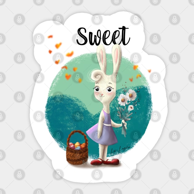 Sweet bunny Sticker by Lu Lapin